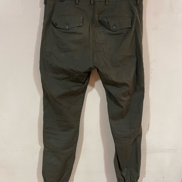 Jimi Roos Designer Army Green Embroidered jogger pants Women’s size 33 W - Picture 4 of 8